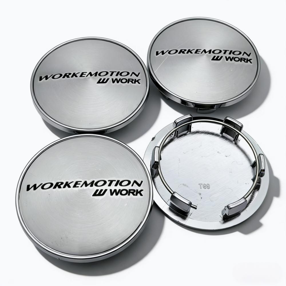 

4pcs 69mm ( Clips 56mm ) W Work Emotion Logo Emblem Car Wheel Center Caps Wheel Rim Dust Cover Hubcaps Replace Hub Accessories W Work Emotion Badge&4pcs T69 Wheel Caps