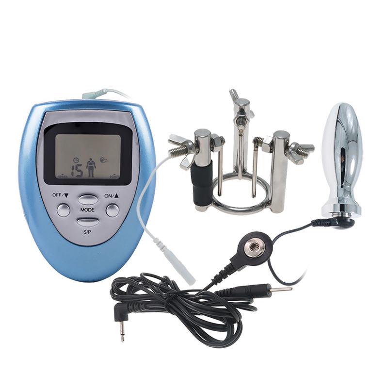 Electric Shock Anal Beads & Dilator Set for Men
