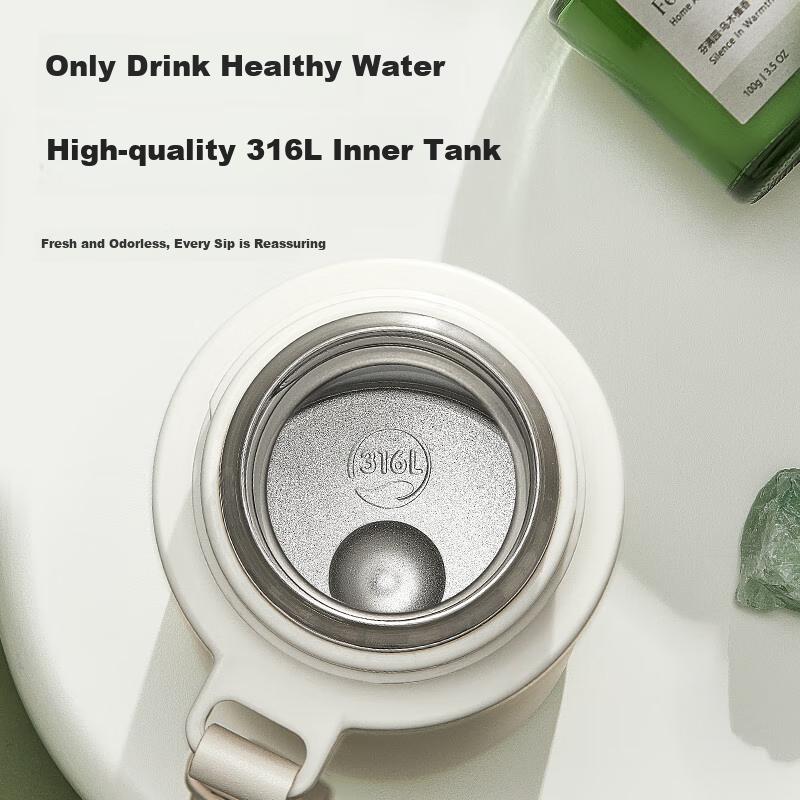 RELEA Insulated Mug, Full Steel 316L Stainless Steel, Large Capacity Tea Cup, for Men And Women, Outdoor Car Water Bottle, Birthday Gift