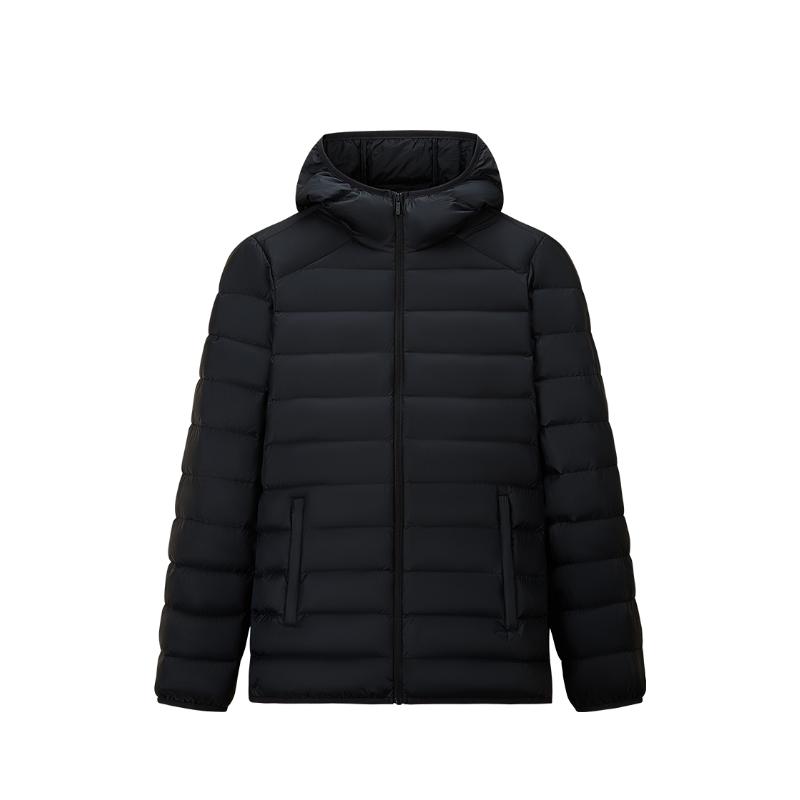 

Anta Lightweight Warm Windproof Logo Long Sleeve Hooded Down Jacket Women outerwear 162547901-4 L