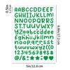 0.5inch Alphabet Stickers Small Size Greeting Cards Decorative Letter Stickers for Clipping Books