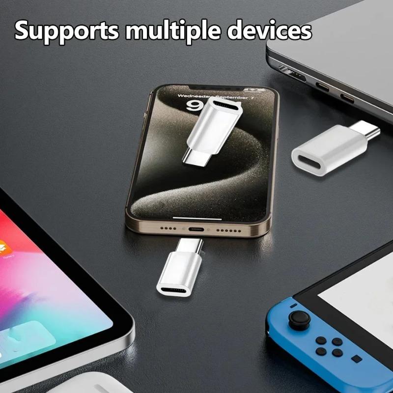 10-1Pcs IOS Female To Type C C Male Adapter PD27W Fast Charging High-speed Data Transfer Converters for IPhone 15 Pro Max Plus