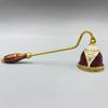 Vintage Candle Snuffer with Long Handle, Classic Brass Candle Extinguisher Tool, Elegant Fire Safety Accessory for Home Decor
