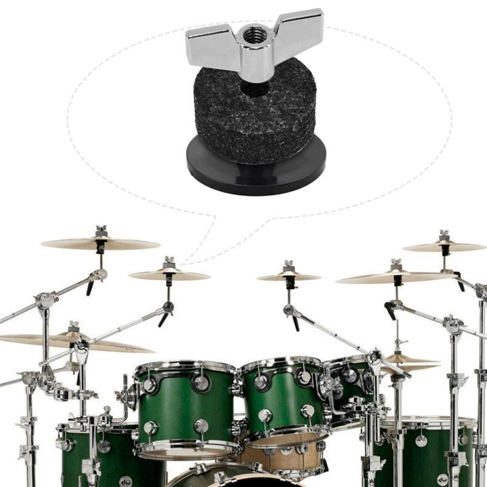 18dílná sada bicích, sada činelů, černá, protiskluzová sada činelů, High Hat Clutch Felt, méně než br více než (Černá )