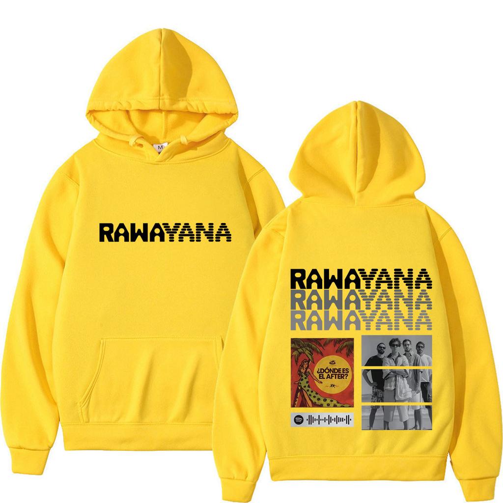 Rawayana ¿Donde Es El After? Tour 2026 Print Print Hoodie Men Women Fashion Pullover Long Sleeves Loose Gothic Punk Sweatshirts