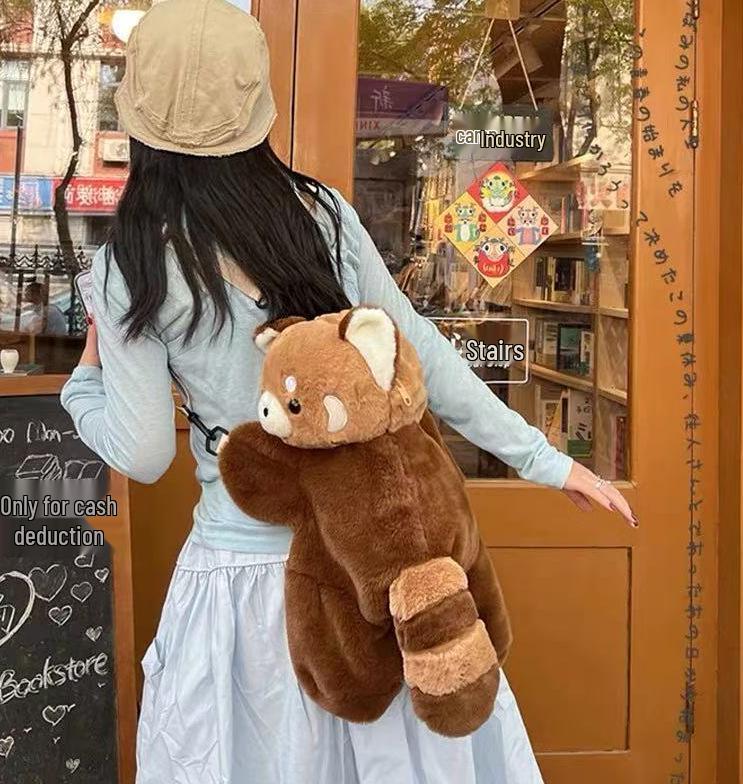 

Плюшевая сумка-кроссбоди в виде котенка с тремя цветами - Милый и универсальный модный рюкзак для женщин и девочек, Идеальный подарок на день рождения Approximately 23cm, Crossbody and Backpack Options