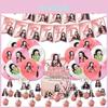43 stuks Feest Nezuko Demon Slayer Benodigdheden Bevat Banner Taarttopper Ballonnen