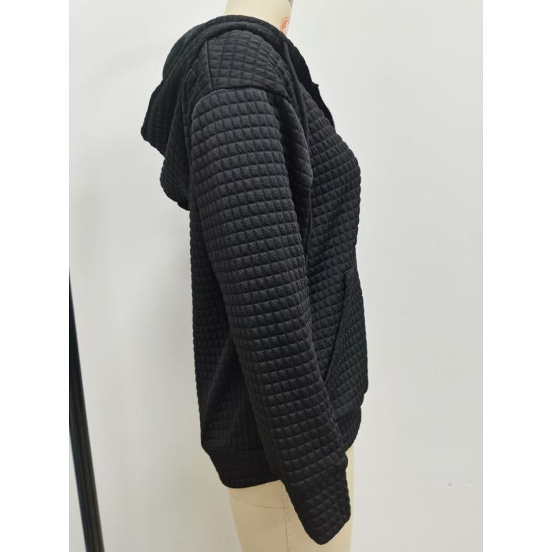 Women S Long Sleeve Hooded Zip Up Sweatshirt Coat
