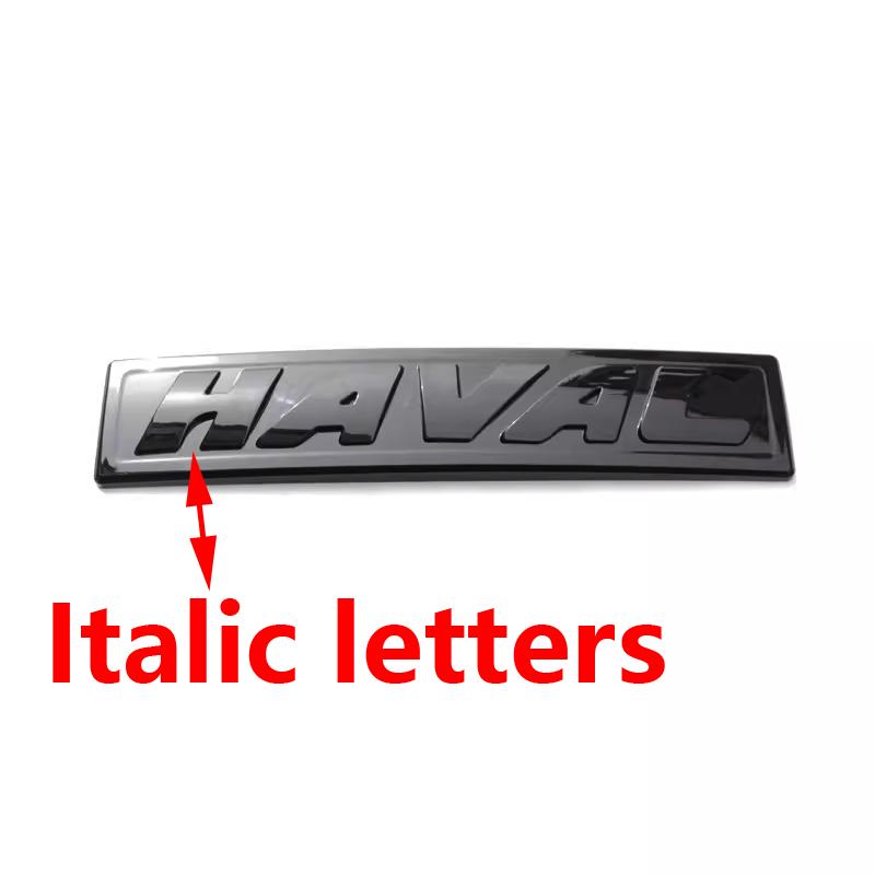 Per Haval H6 GT logo Auto Rete Anteriore Emblemi Logo Nero Per GWM Great Wall Generazione Haval H6 GT