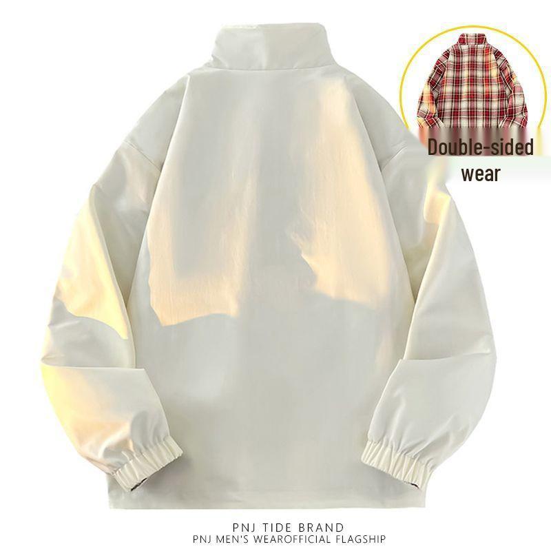 CleanFit Men's Autumn/Winter Double-Sided Baseball Jacket