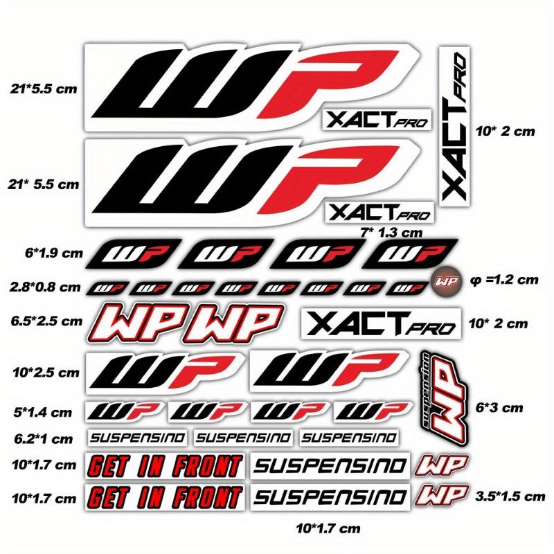WP Moto Sticker Accessory Laser Rainbow Suspension Modification decoration Motorcycle Waterproof Decal