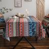 Cotton Linen Tablecloth for Coffee Table, Bohemian Table Cover, Home Kitchen Decoration