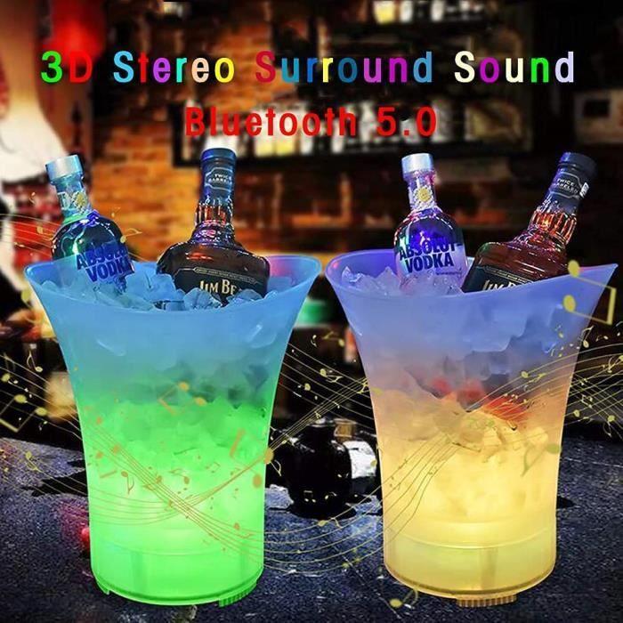 Ice Bucket - LED - 5L - Speaker - Bluetooth - Changing Colors
