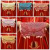 Traditional Spring Festival Red Envelope Embroidered Polyester Wedding Hongbao Thickened Tassel Lucky Money Packet