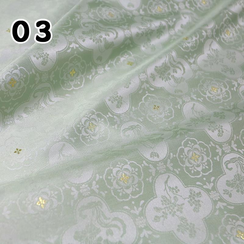 1M Chinese Weaving Gold Yarn Jacquard Fabric Chic Lotus Pattern Designer Fabric For DIY Hanfu Dress Chinese Antique Costume