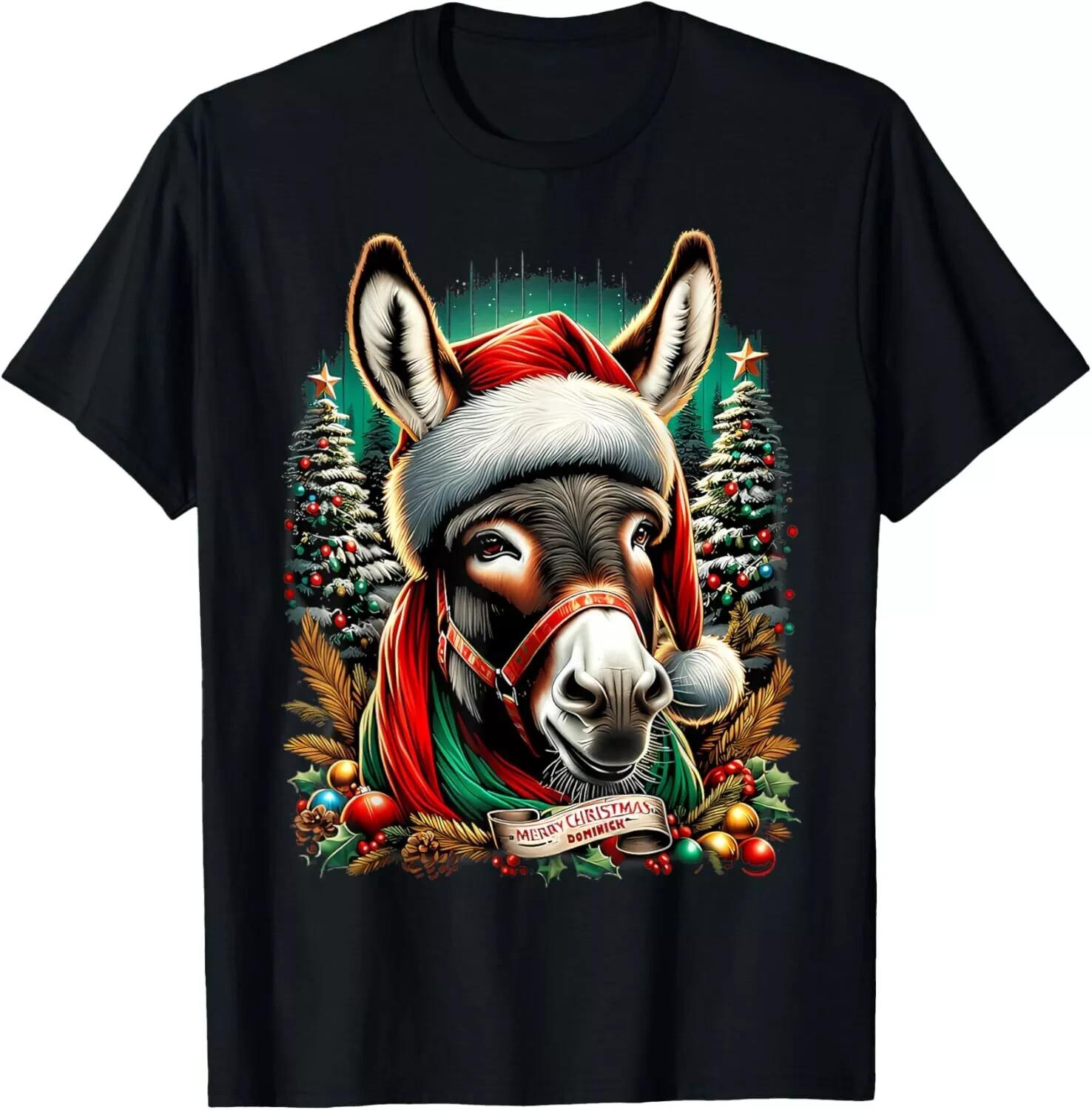 Dominick The Donkey Christmas Funny T-Shirt XXXXL