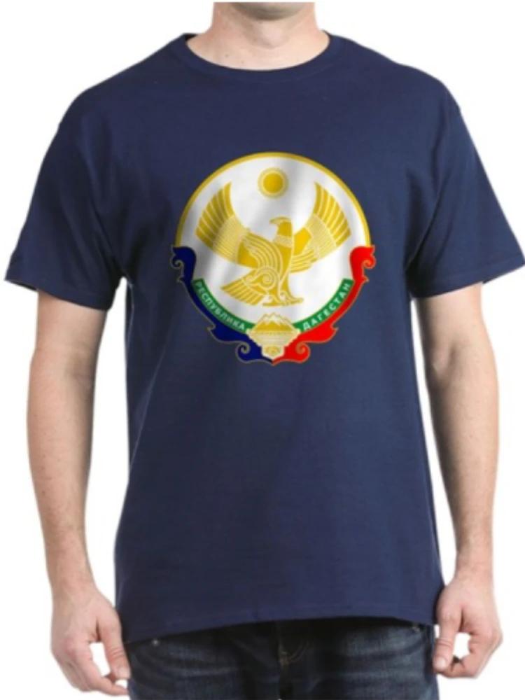 

Dagestan Coat of Arms TShirt 100 Cotton ONeck Summer Short Sleeve Casual Mens Tshirt Size S3XL 4XL