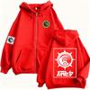 Anime Gachiakuta Enjin Same Style Zipper Hoodie Men Women Casual Oversized Zip Up Unisex Manga Cosplay Zip Up Sweatshirts