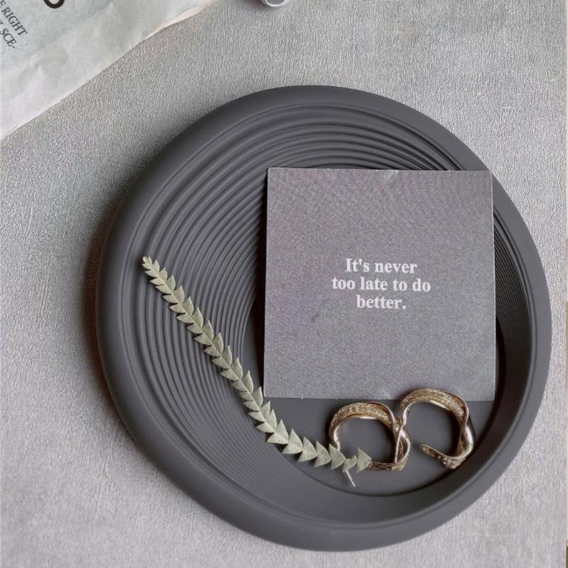 Silicone Heat Insulation Mat Waterproof Coffee Coaster Teas Coffee Cup Tray Home Car Key Storage Trays Easy To Use