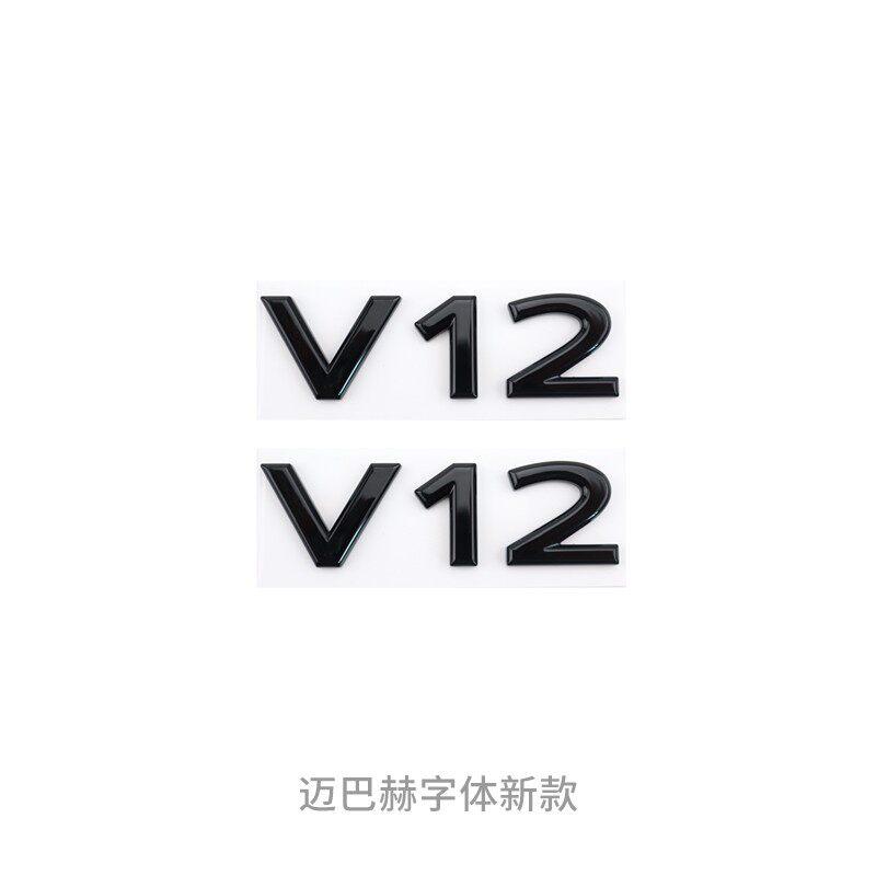 Car Emblem Badge 3D ABS Letter Sticker For Maybach S480 S580 S680 GLS480 GLS600 V12 Auto Trunk Fender Exterior Accessories G8