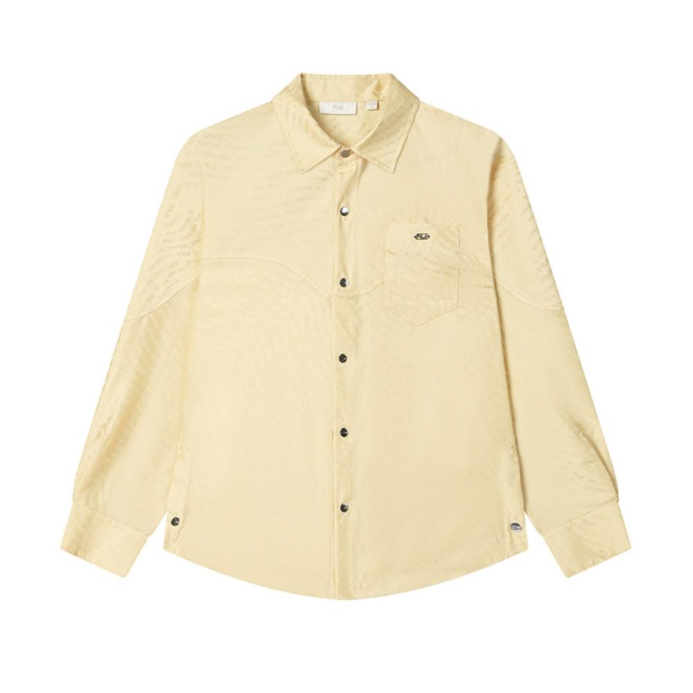 

New FILA MILANO Collection Shirt Women s Lightly Mellow Wheat Yellow F11W525402F-YE 165/84A/M