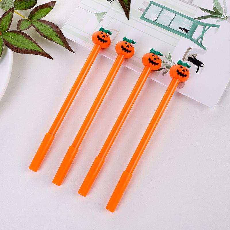 Creative Halloween Pumpkin Head Gel Pen - Fun Student Stationery & Office Writing Tool