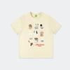 Plus-size plus-size plus-size girl pure cotton American vintage cartoon short-sleeve T-shirt for women, summer design niche and unique short-sleeve to