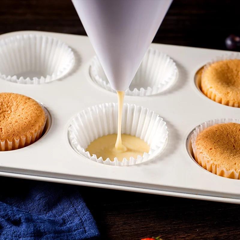 1Pcs Kitchen DIY Convenient Chocolate Candy Icing Funnel Mold White Foodgrade Plastic Pancake Cream Batter Dispenser