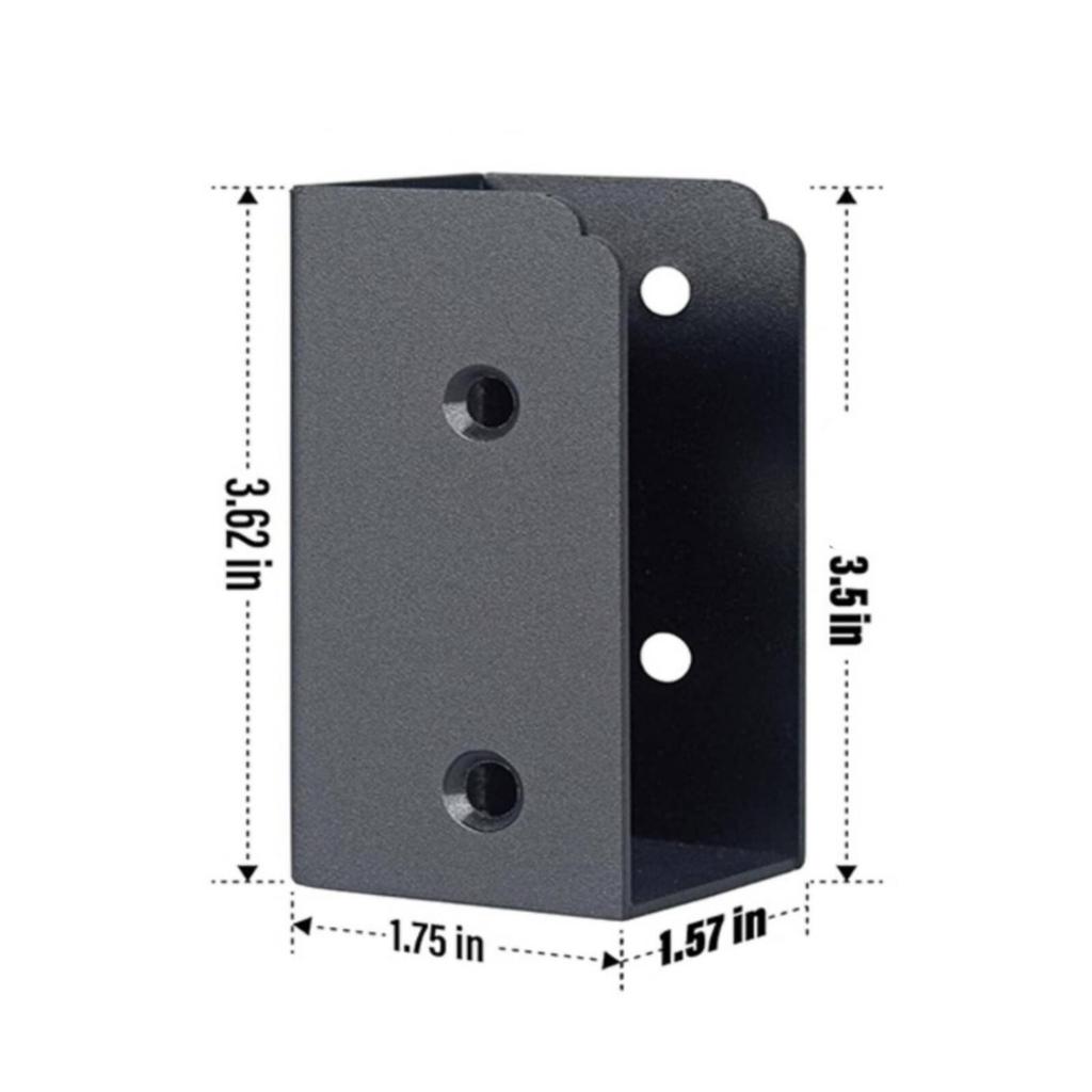 4 Pieces Deck Railing Connector Bracket Flush for Stair Railings