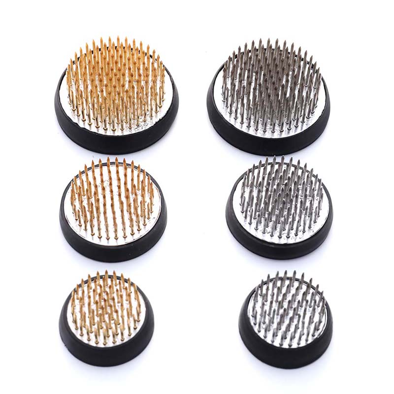 Kenzan Rotund pentru Ikebana, Broscuță de Flori cu Garnitură de Cauciuc, Instrument Fix pentru Aranjamente Florale