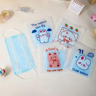 10 Teile/satz Niedlichen Cartoon Snacks Reißverschluss Tasche Multifunktions Kleine Maulkorb Lagerung Tasche Cookie Candy Organisation Party Geschenke Liefert
