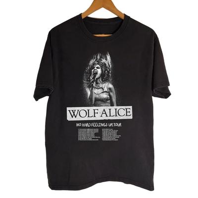 NEW Wolf Alice Black Cotton Unisex S5XL Gift Fans Shirt HRN648 Unisex T-Shirt