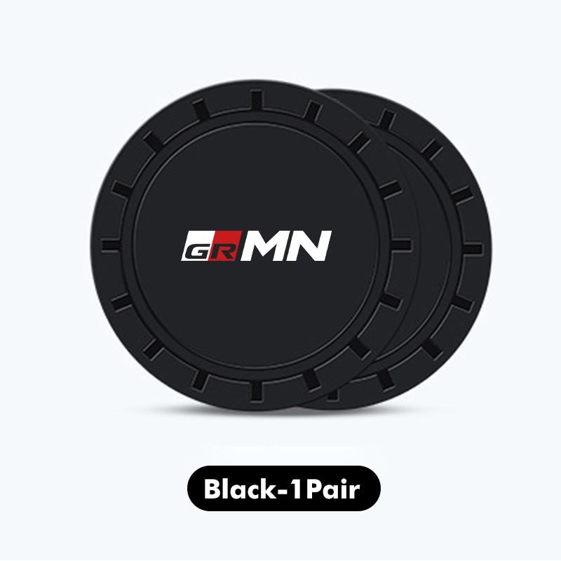 For Toyota Car Waterproof Anti Slip Water Cup Mat Auto Interior Accessories GR Yaris Corolla Prius Aqua Vios Mirai Hilux Auris