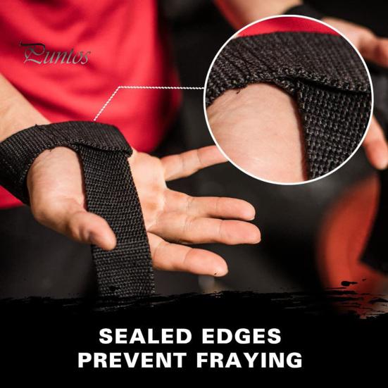 Weightlifting Strap Lifting Men Women Anti-Slip Grip Band Bodybuilding Powerlifting Strength Heavy-duty Training Home Gym Workout Pull-up Barbell