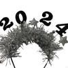 Happy Year Headband Decoration Women and Girls Glitter Star Sequins Hairbands for