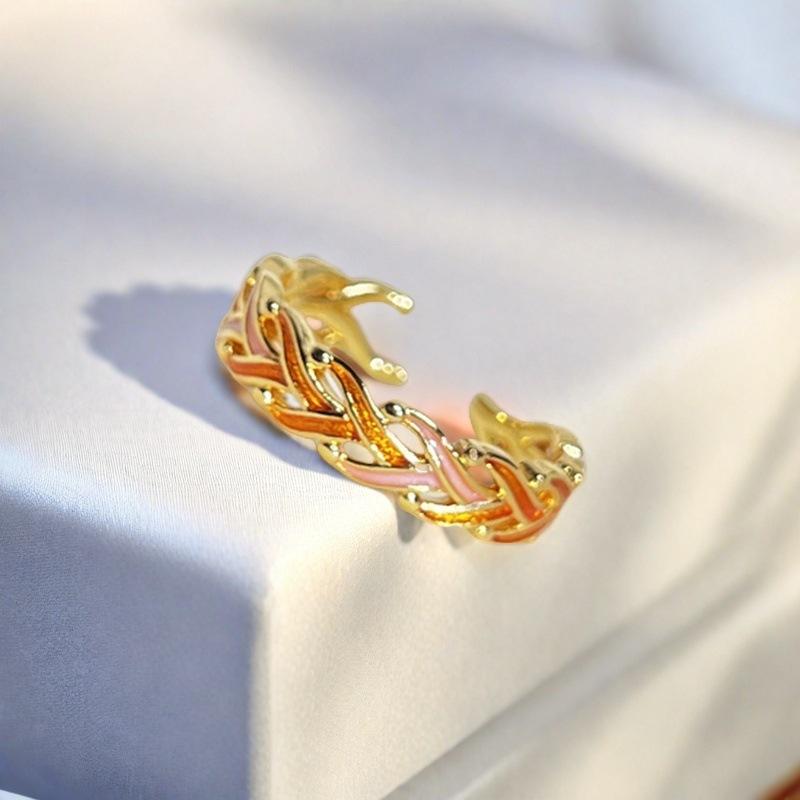 Micro-Set Zircon Bright Imitation Diamond Open Ring Light Luxury High Sense Niche Design Fashion Accessories Women