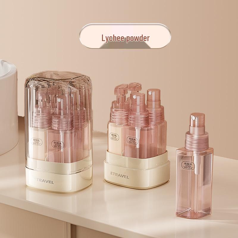 Συμπαγές Επαναγεμιζόμενο Σετ Ταξιδιού: Φιάλες 5-σε-1 για Σαμπουάν, Αφρόλουτρο, Σπρέι, Νερό και Λοσιόν