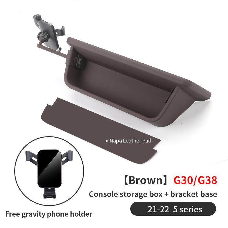 2025 Hot For BMW 5 Series G30 G38 Car Dashboard Console Storage Box Stowing Tidying Auto Dash Organizer Glasses Phone Holder Acc