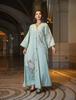 AB309 Dubai Embroidered Sequin Long-Sleeve Dress for Women