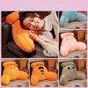 Soft Plush Dinosaur Backrest Cushion With Arms Bedside Pillow Gift