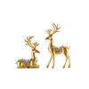 2pcs Modern Couple Deer Ornaments Minimalist Animal Sculpture Miniatures Figurine  Bedroom