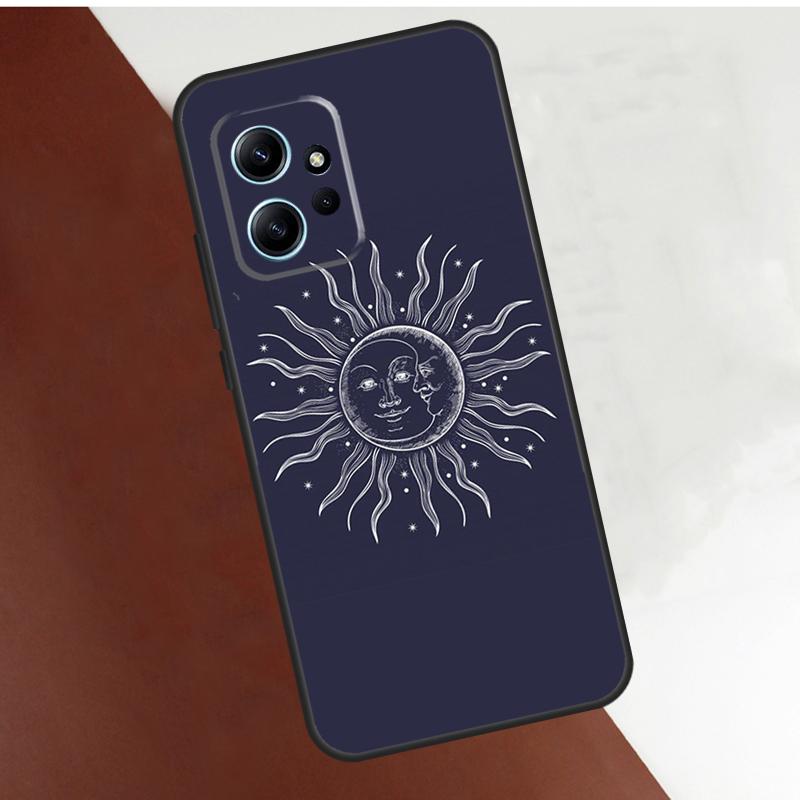 Sun Moon Face Case For Xiaomi Redmi Note 14 10 11 12 13 Pro 11S 12S Cover For Redmi 15 14C 10C 12C 13C 15C