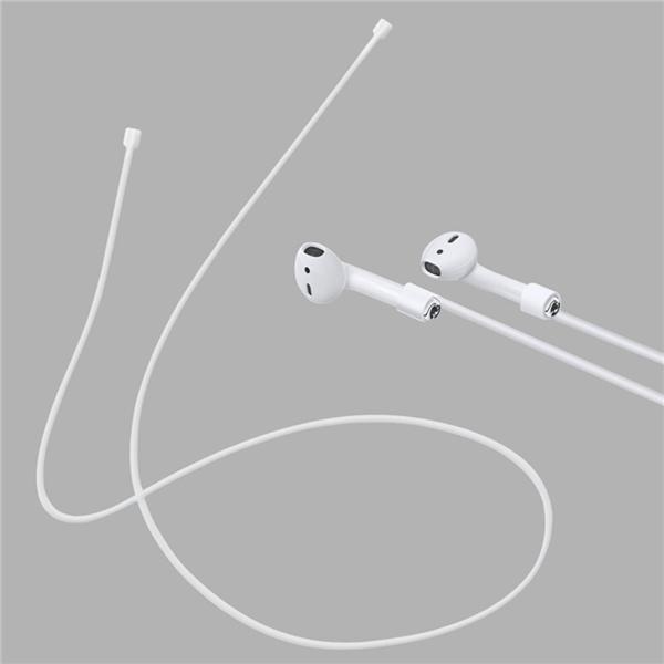 Banda de silicona cuerda auriculares anti perdido sujeción banda soporte borna negro Banda de silicona cuerda auriculares anti perdido sujeción banda soporte borna negro
