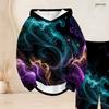 Women Plus Size Two Piece Set Hooded Long Sleeve Galaxy Printed Top Cuffed Pants