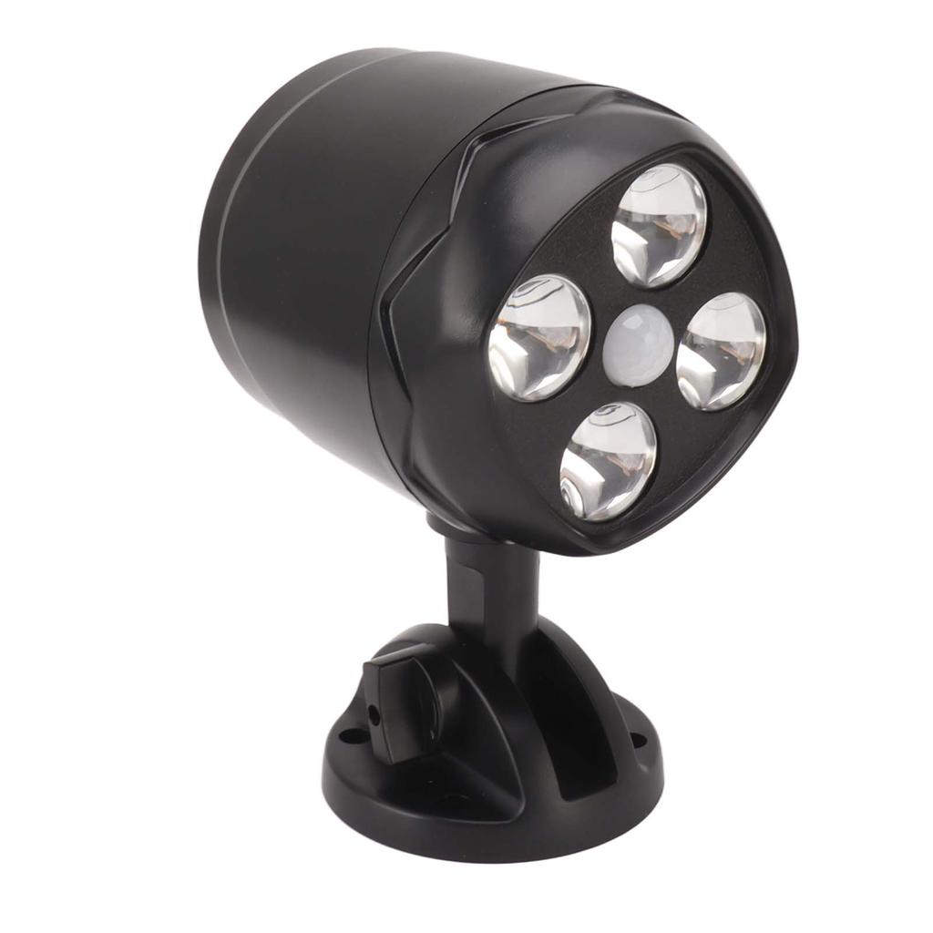 4 LED Spot Light Outdoor Waterproof Wall Mounted Rotating Projection Floodlight Spotlight with Motion Sensor for Yard