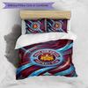 Set Lenzuola Stampato West Ham United Football 3 Pezzi, Comodo Set Copripiumino per Camera da Letto Amico della Pelle