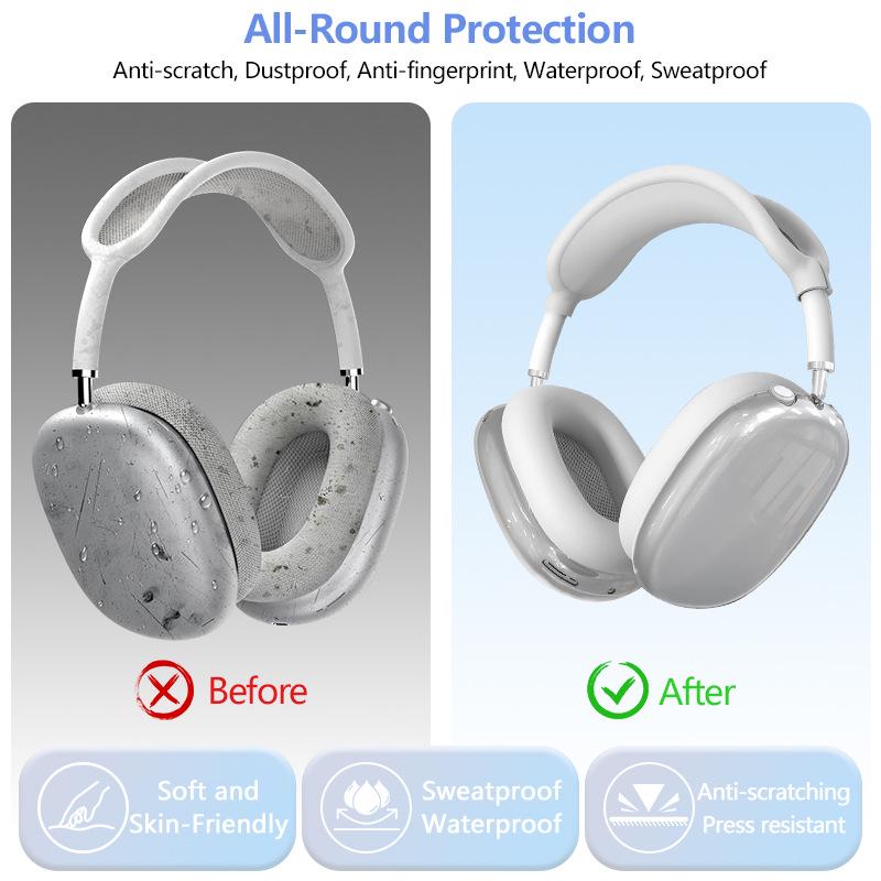 AirPods Max TPU Over-Ear Headphone Protective Case (Three-Piece Set)