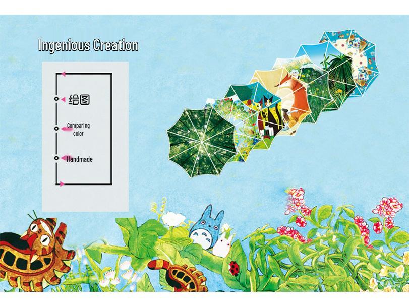 Kompakter UV-geschützter dreifach faltbarer Regenschirm: Sonne & Regen Dual-Use