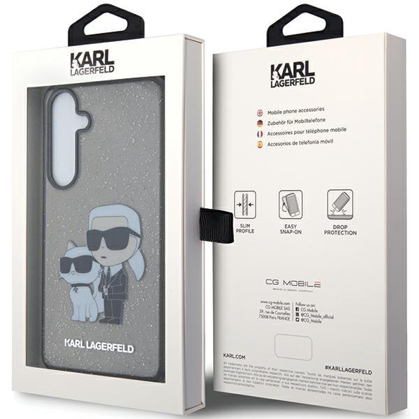 Karl Lagerfeld Klhcs24Mhnkctgk S24+ S926 Svart/Black Hardcase Glitter Karl&Choupette
