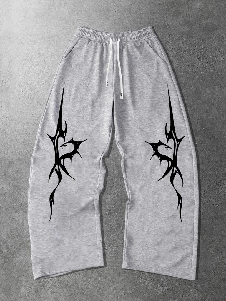 Pantaloni della tuta da uomo con tasche e coulisse - Pantaloni larghi da relax per corsa, pista, yoga, joggers